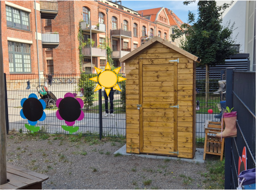 gerätehäuschen ganz neu